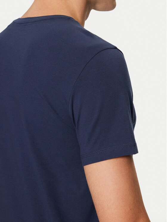 Guess Guess Tricou Caleb U97M00 KCD31 Bleumarin Slim Fit
