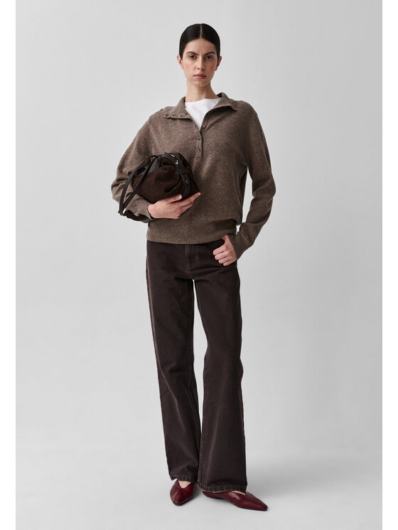 TATUUM TATUUM Sweter FULI Brązowy Classic Fit