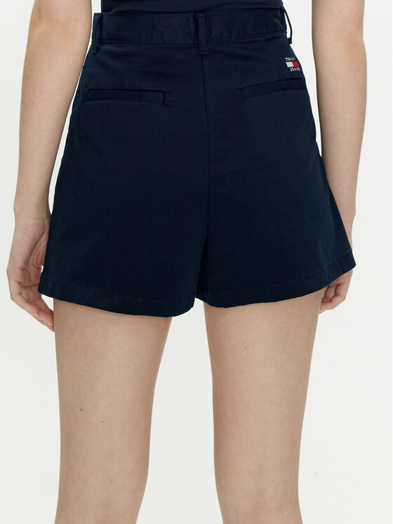 Tommy Jeans Tommy Jeans Medžiaginiai šortai Claire DW0DW17775 Tamsiai mėlyna Regular Fit