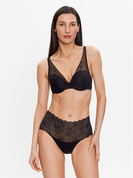 Chantelle Chantelle Klasične spodnje hlačke z visokim pasom Soft Stretch C11G80 Črna
