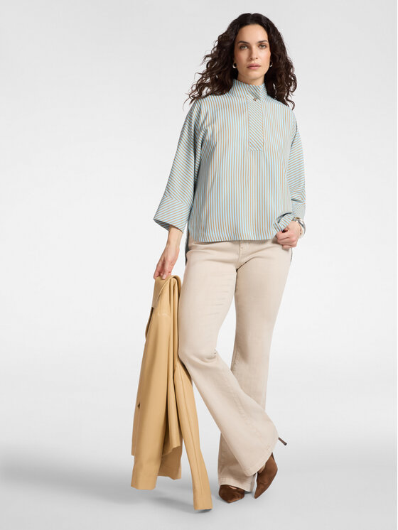Elena Mirò Elena Mirò Bluzka 2153Z100039N001 Turkusowy Boxy Fit