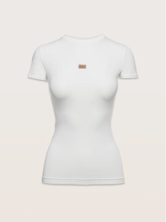 La Mania La Mania T-shirt MEG Bianco Slim Fit
