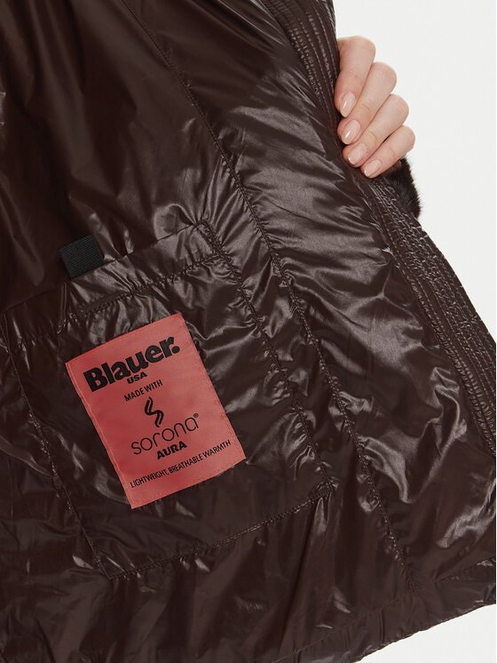 Blauer Blauer Kožušina 25WBLDC02178 Hnedá Regular Fit