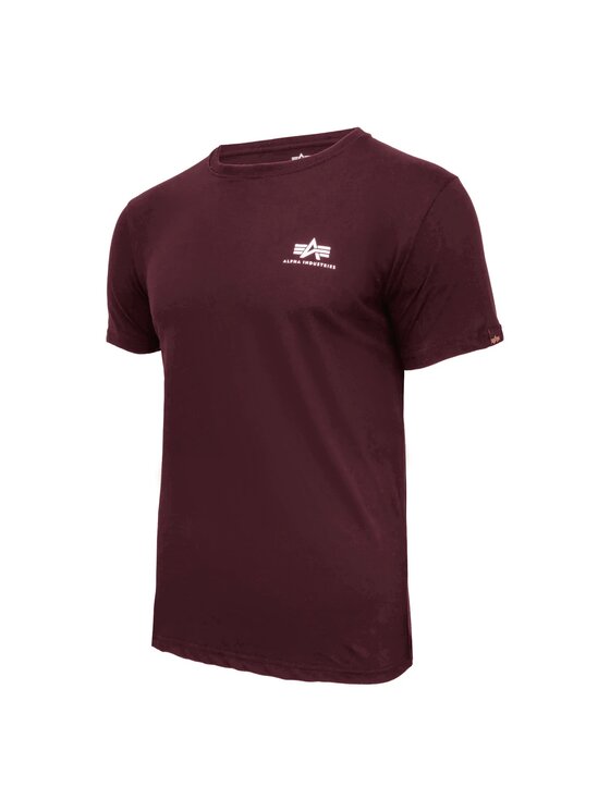 Alpha Industries Alpha Industries Tričko AI.188505-21-3XL Bordová Basic Fit