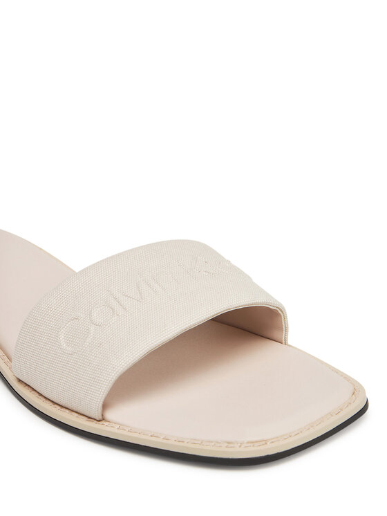 Calvin Klein Calvin Klein Šľapky Flat Slide - He HW0HW02378 Écru