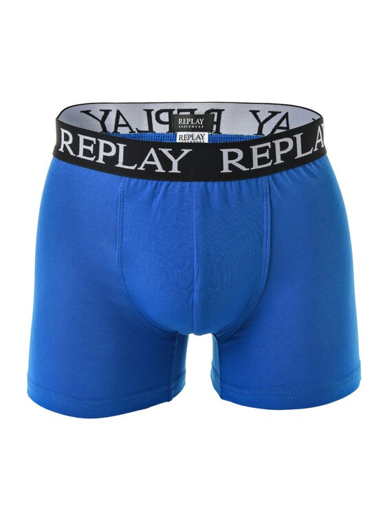 REPLAY REPLAY Bokserki 27402 Niebieski