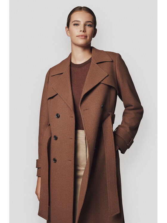 Lancerto Lancerto Płaszcz zimowy Loen PC073224000006 Brązowy Regular Fit