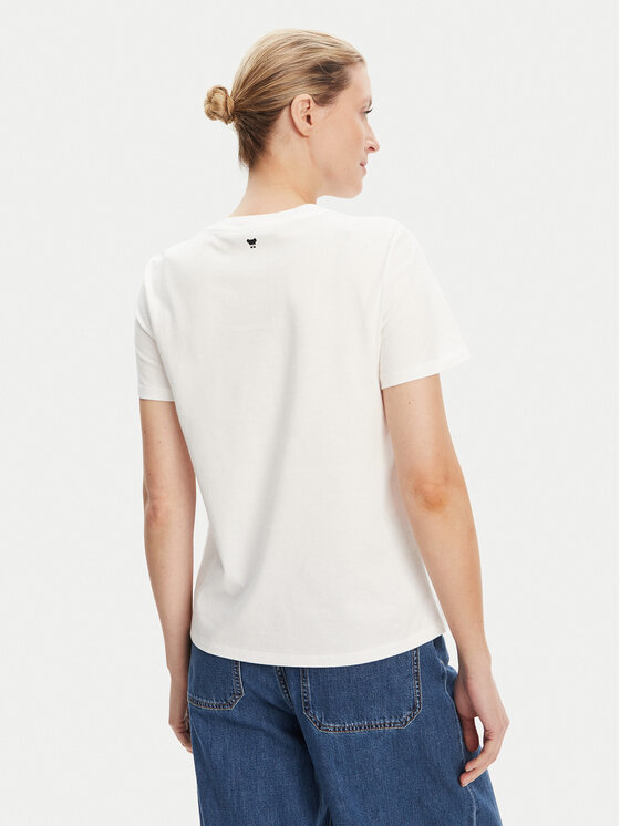 Weekend Max Mara Weekend Max Mara Marškinėliai Ara 2525976041 Balta Regular Fit