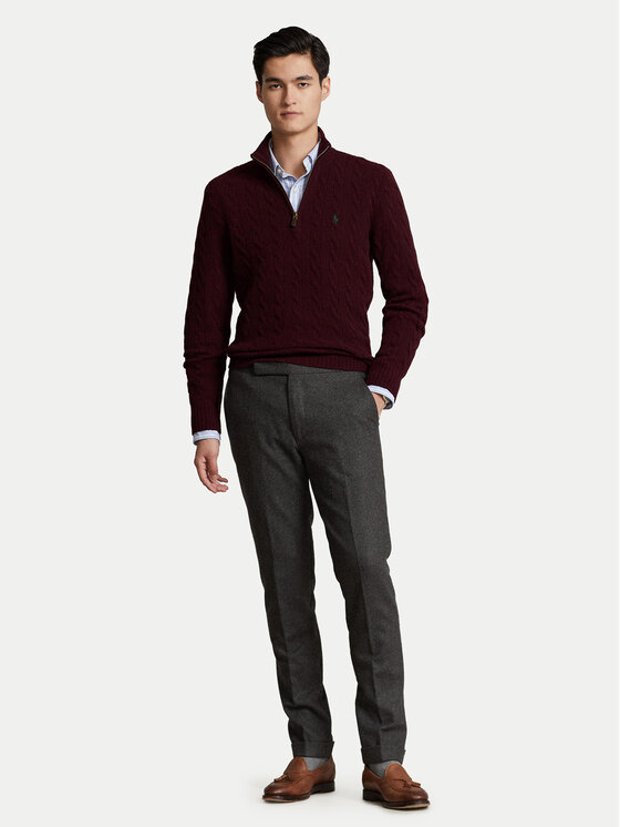 Polo Ralph Lauren Polo Ralph Lauren Pulover 710876766007 Bordo rdeča Regular Fit