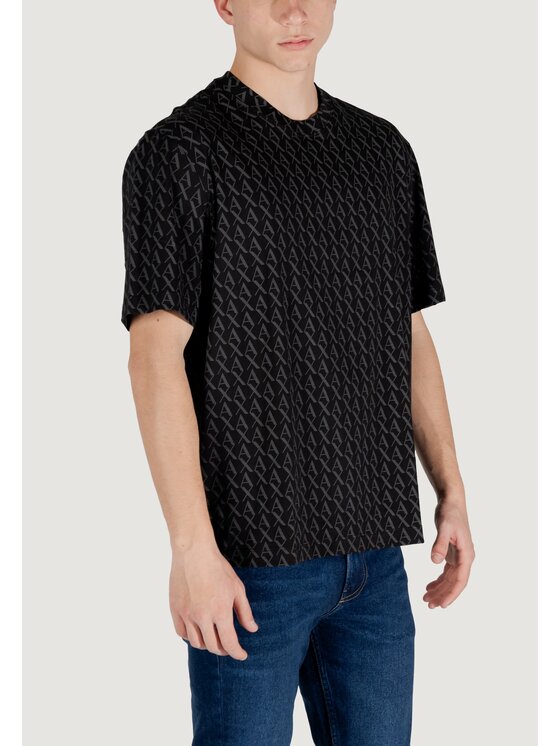 Armani Exchange Armani Exchange T-Shirt XM001228 AF10356 Czarny Shirt Fit