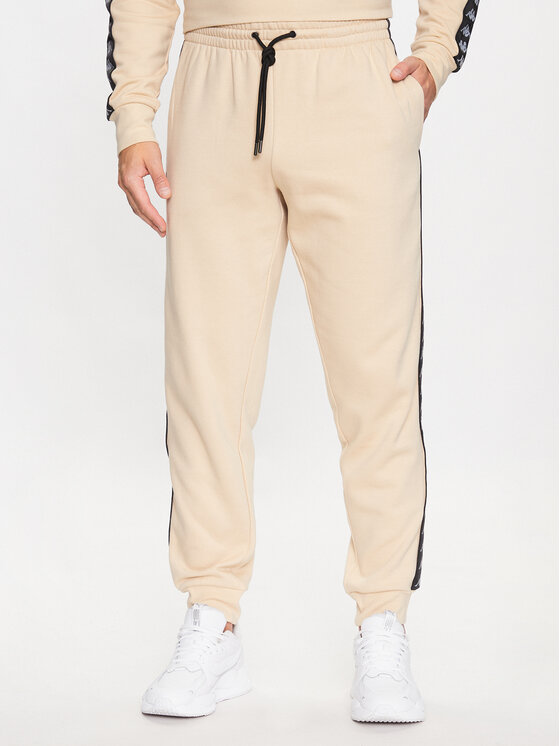 Kappa Teplákové nohavice 313014 Hnedá Regular Fit