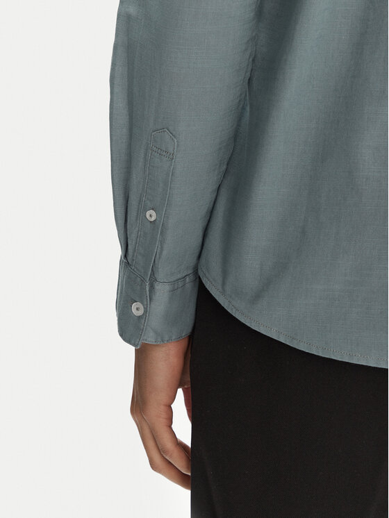 Tom Tailor Tom Tailor Koszula 1045087 Zielony Regular Fit