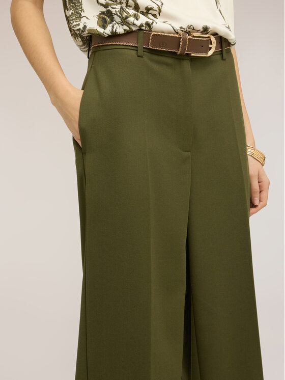 Motivi Motivi Pantaloni di tessuto P063Q004507N035 Verde Over Fit