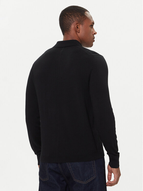 Calvin Klein Calvin Klein Поло LV04LD319G Чорний Regular Fit