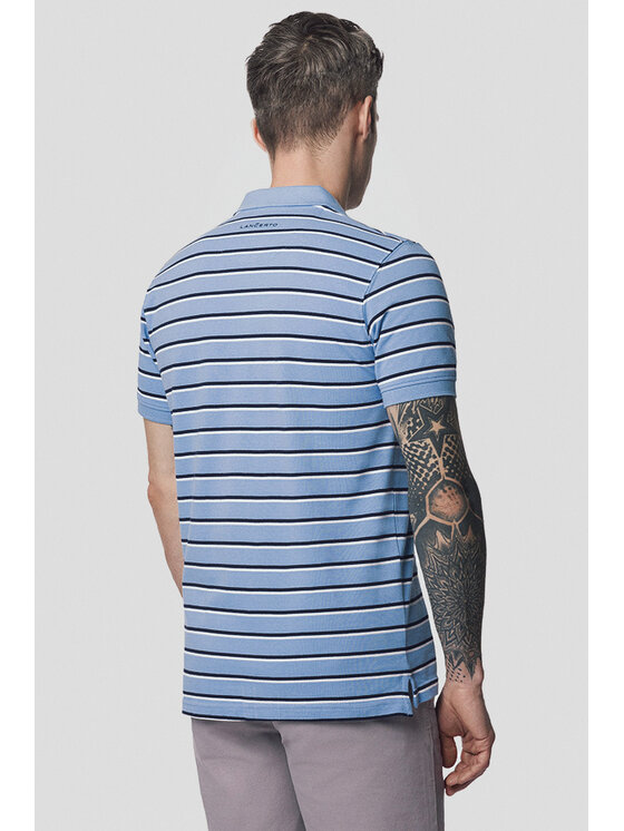 Lancerto Lancerto Komplet koszulek polo Logan ZESTAW00001879 Biały Regular Fit