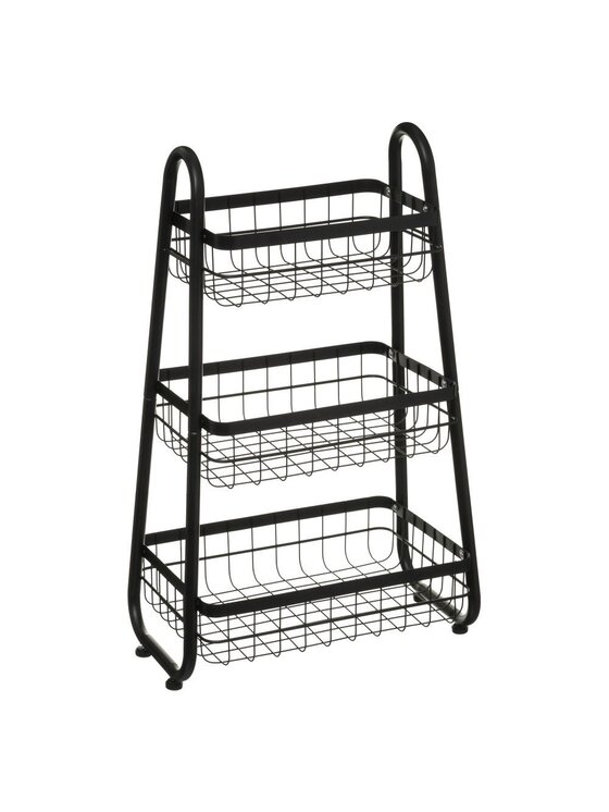 MIAhome MIAhome Komplet koszyków Stojak z koszami 75 cm PUESTO Czarny