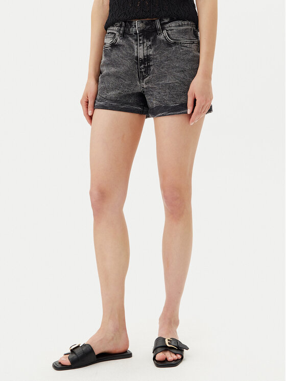 Noisy May Džínsové šortky Moni 27033697 Sivá Slim Fit