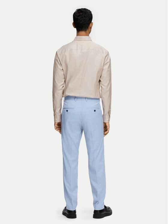 Selected Homme Selected Homme Pantaloni de costum 16092419 Albastru celest Slim Fit