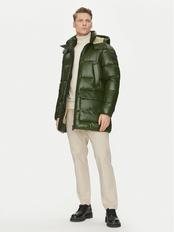 Save The Duck Save The Duck Télikabát D40292M LUCK19 Zöld Regular Fit