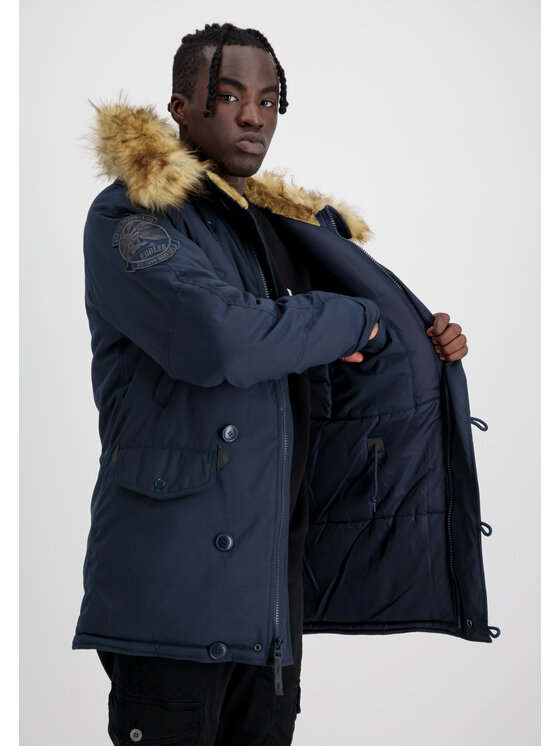 Alpha Industries Alpha Industries Zimné bundy AI.193128-07-XXL Tmavomodrá Parka Fit