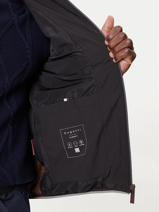 Bugatti Bugatti Демісезонна куртка 87 311 381 031 Чорний Regular Fit