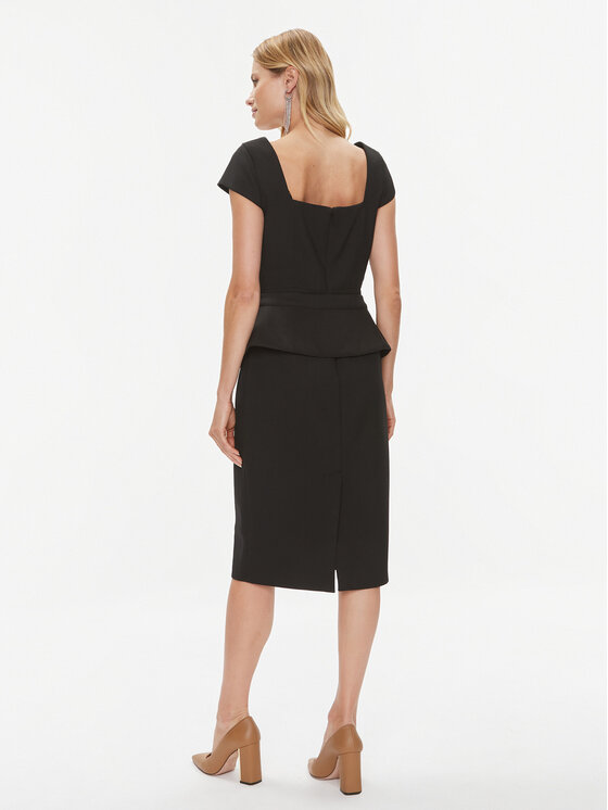 Ted Baker Ted Baker Kokteiļkleita Fleuurr 271709 Melns Slim Fit