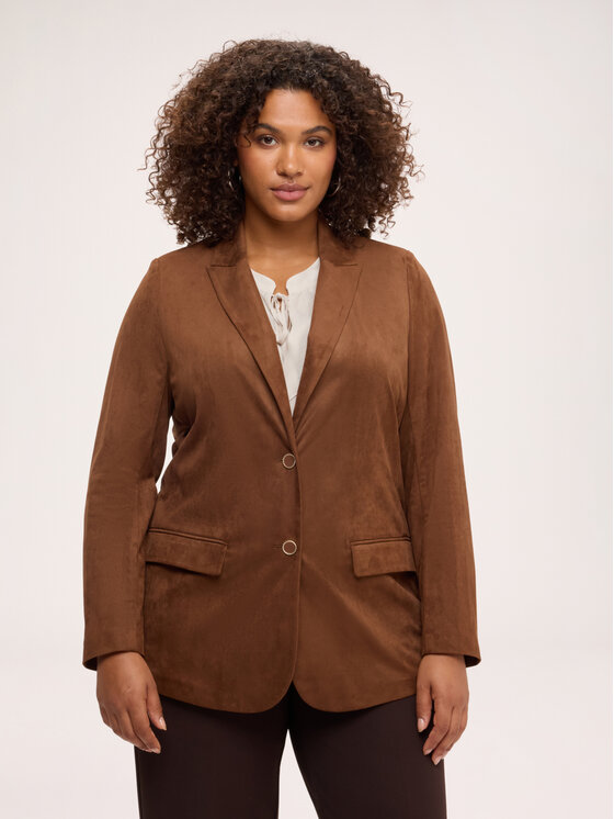 Fiorella Rubino Fiorella Rubino Giacca da abito Q053T000303N022 Marrone Over Fit