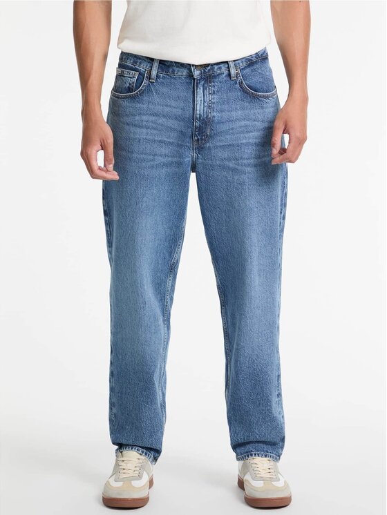 Guess Jeans Blugi M5GA90 D5M53 Albastru Relaxed Fit