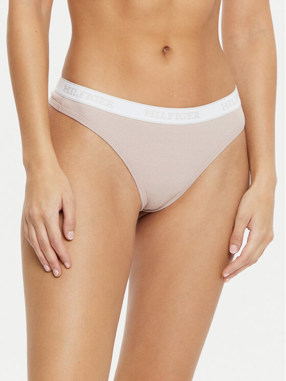 Tommy Hilfiger Tommy Hilfiger Бикини тип прашка UW0UW05539 Бежов