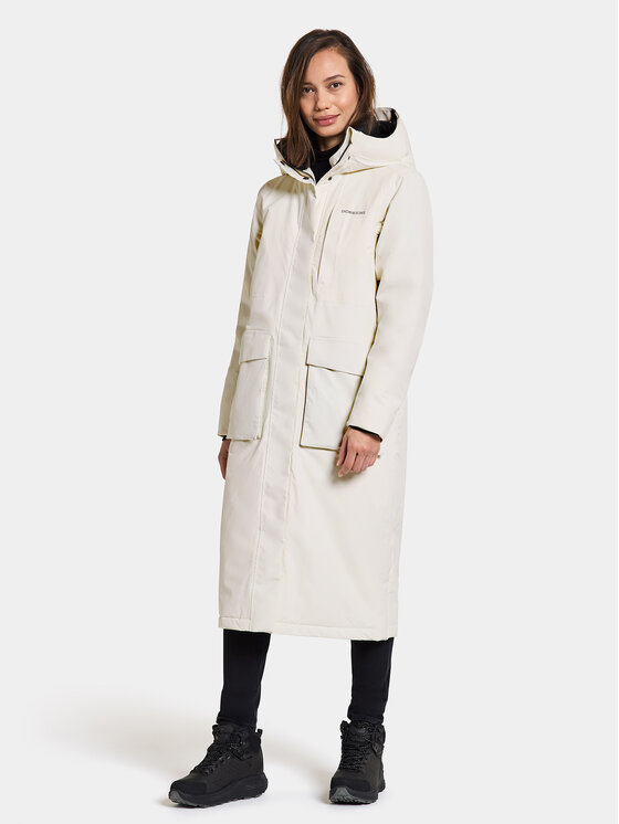 Didriksons Hanorac Leya Wns Parka L 3 504846 Alb Regular Fit