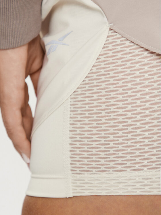 Reebok Reebok Sporta šorti Running 2 in 1 Short 100076065 Bēšs Slim Fit