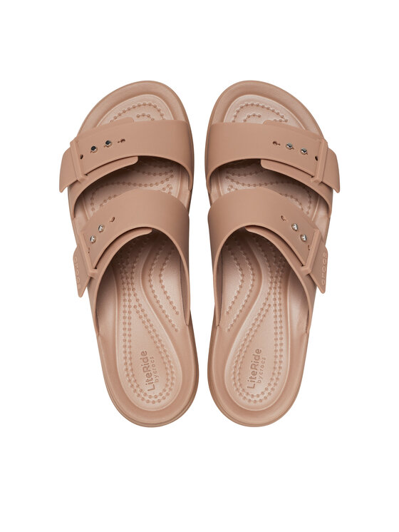Crocs Crocs Klapki Brooklyn Low Wedge Sandal W 207431 Beżowy