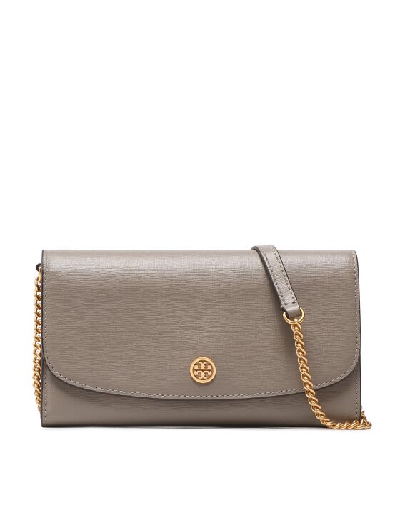 Tory Burch Tory Burch Τσάντα Robinson Chain Wallet 137152 Γκρι