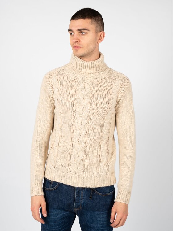 Xagon Xagon Sweter A23081S1010B Beżowy Regular Fit