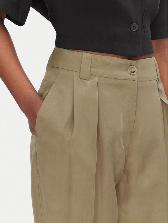 ACCESS FASHION ACCESS FASHION Spodnie materiałowe 53-5025-235 Brązowy Regular Fit