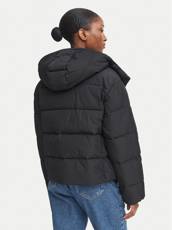 Calvin Klein Jeans Calvin Klein Jeans Kurtka zimowa Matte LV047H504G Czarny Relaxed Fit