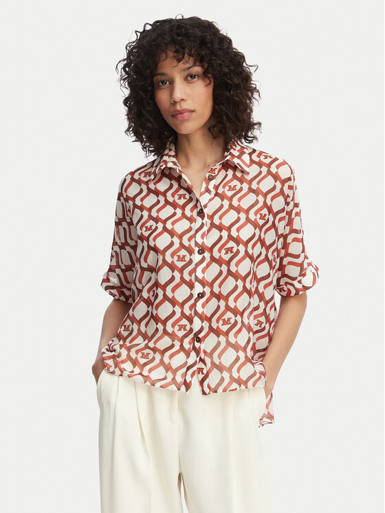 Max Mara Beachwear Cămașă Ariete 2616111049 Colorat Regular Fit