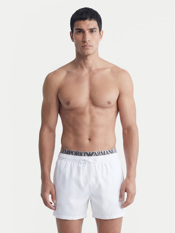 Emporio Armani Emporio Armani Плувни шорти EM000686 AF20432 U0002 Бял
