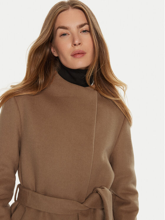 Calvin Klein Calvin Klein Cappotto di lana K20K207700 Beige Regular Fit