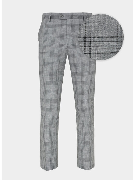 Pako Lorente Pako Lorente Spodnie garniturowe P21WF-6G-070 Szary Slim Fit