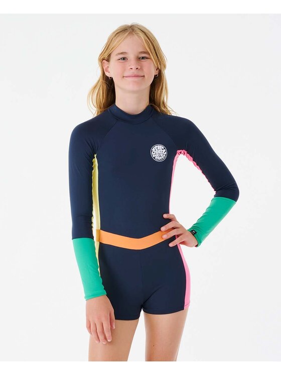 Rip Curl Rip Curl Strój kąpielowy Day Break L/S One Pc-Girl Niebieski