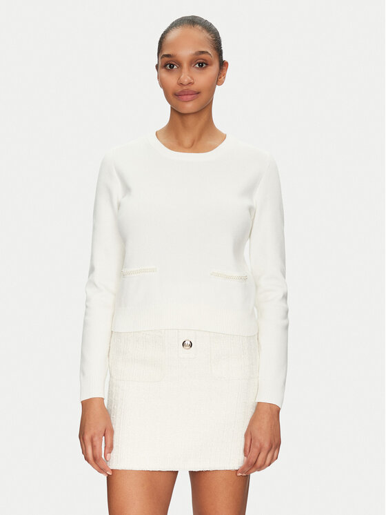 Morgan Morgan Pullover 251-MPERLA Weiß Regular Fit