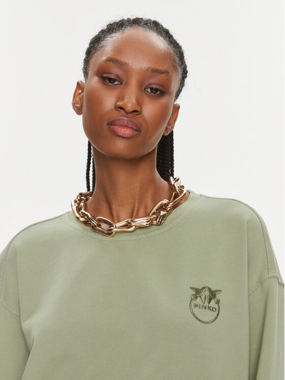 PINKO Pinko Bluza Setup 101831 A1N7 Zielony Relaxed Fit