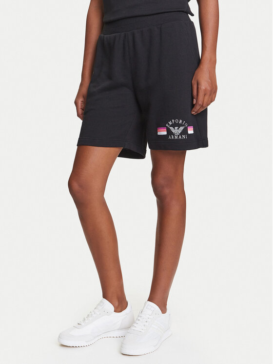 Emporio Armani Underwear Damskie Szorty sportowe, rozmiar S, Czarne, EW000496 AF10882 UC001
