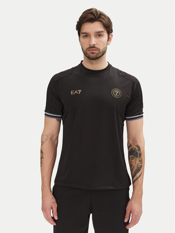 EA7 Emporio Armani EA7 Emporio Armani T-shirt 7M000256 AF13537 UC001 Crna Regular Fit