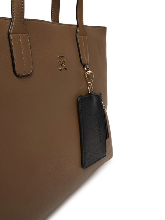 Tommy Hilfiger Tommy Hilfiger Käekott Th Icon Satchel AW0AW18122 Pruun
