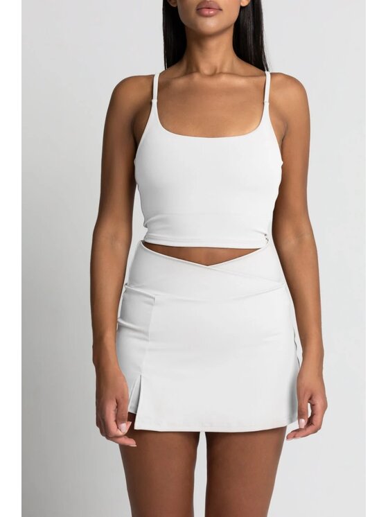 Chiara Wear Chiara Wear Spódnica Spódniczka z kolarkami TENIS Biały Ahletic Fit