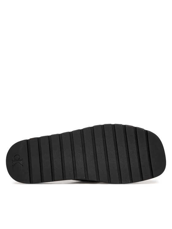 Calvin Klein Calvin Klein Şlapi Sq Molded Sandal Xcross Lth HM0HM02235 Maro
