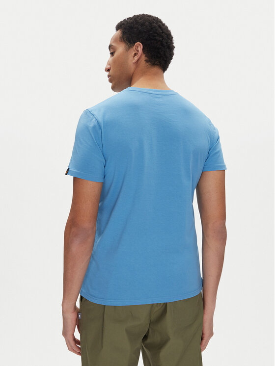 Alpha Industries Alpha Industries T-Shirt Basic 118533 Niebieski Regular Fit