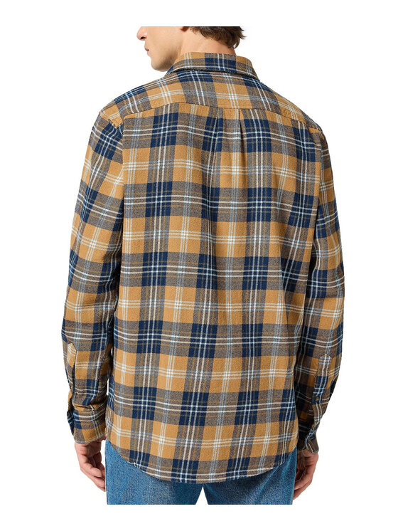 Wrangler Wrangler Koszula 112357225 Żółty Regular Fit